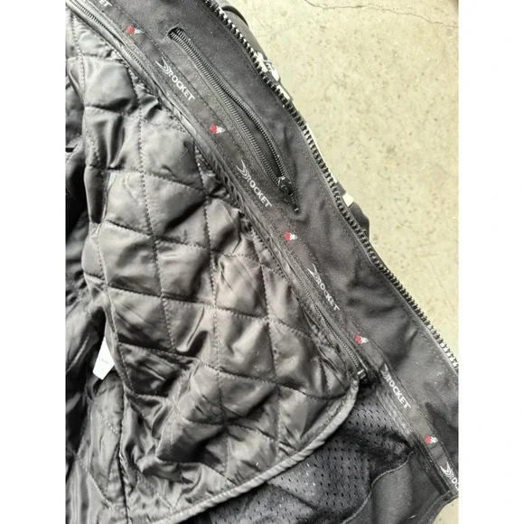 Joe Rocket Yamaha Leather Motorcycle Jacket Size 44 Racing Dunlop Ohlins - Picture 4 of 8